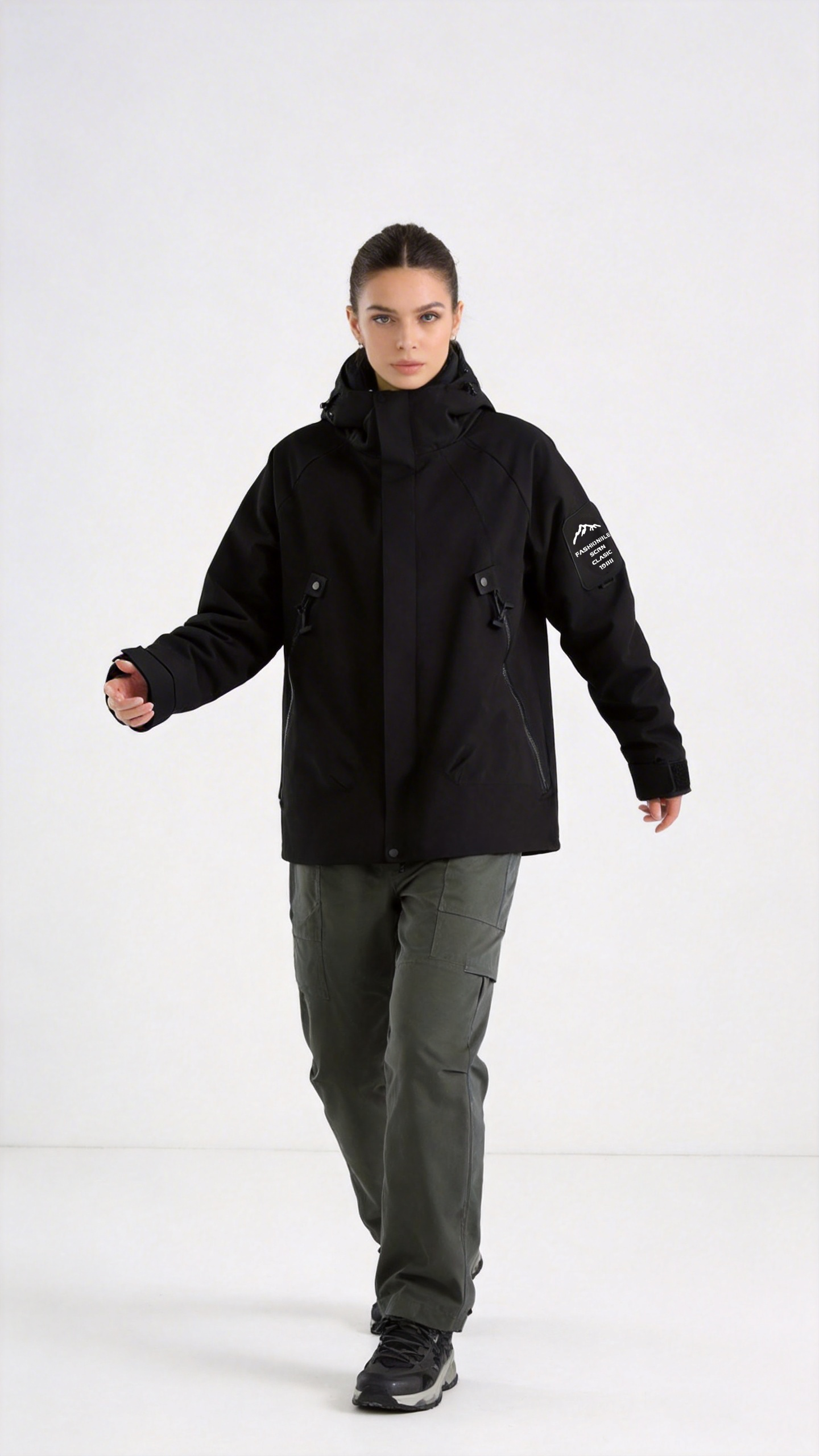 Black Windbreaker Jacket – LMA Activewear