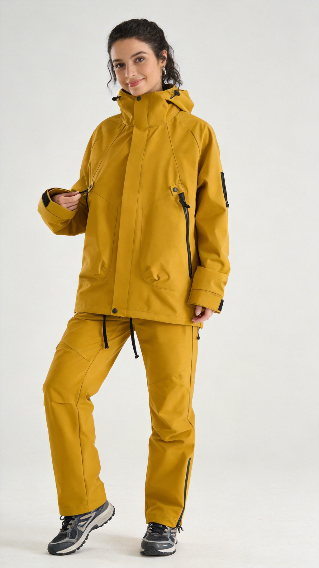 Citrus Yellow Waterproof Shell Jacket