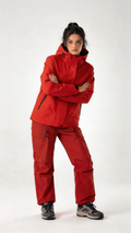 Orange Red Windbreaker Jacket
