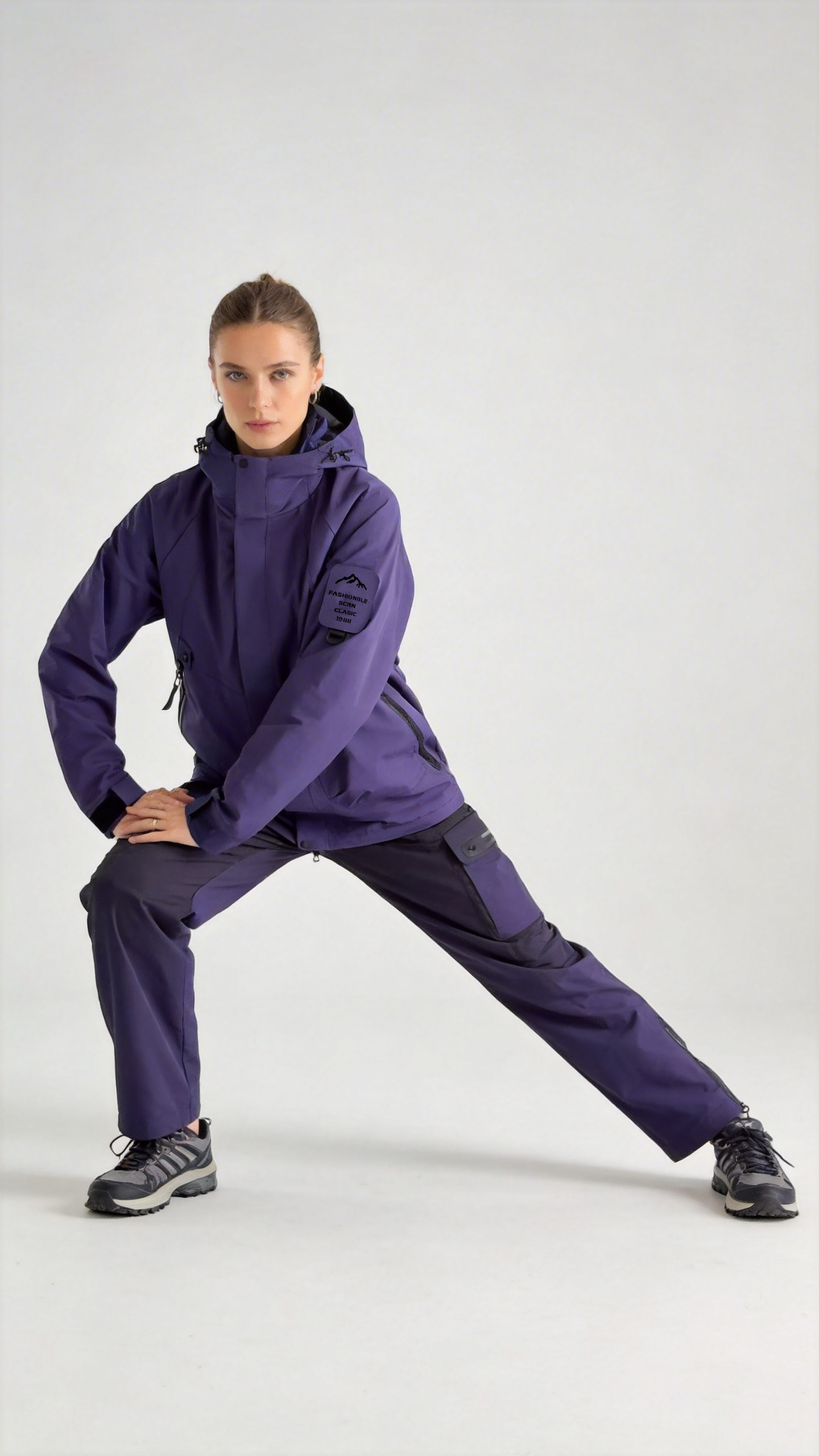 Purple Windbreaker Jacket