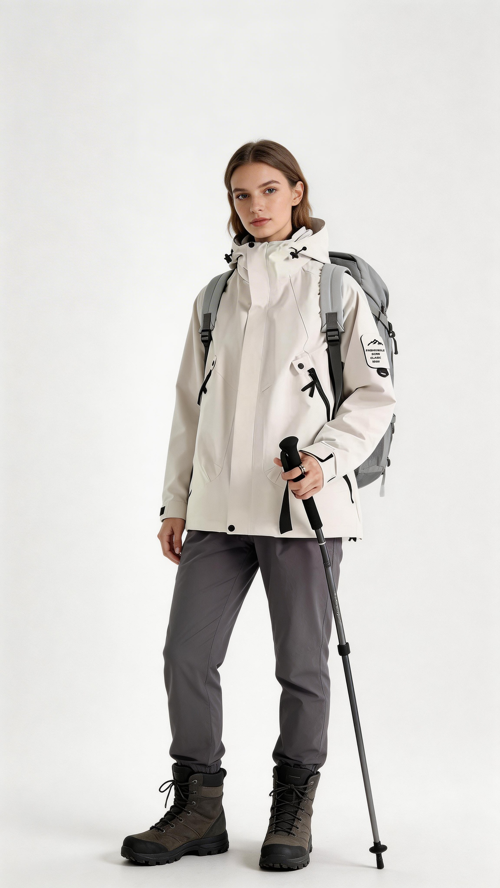 Ivory Windbreaker Jacket