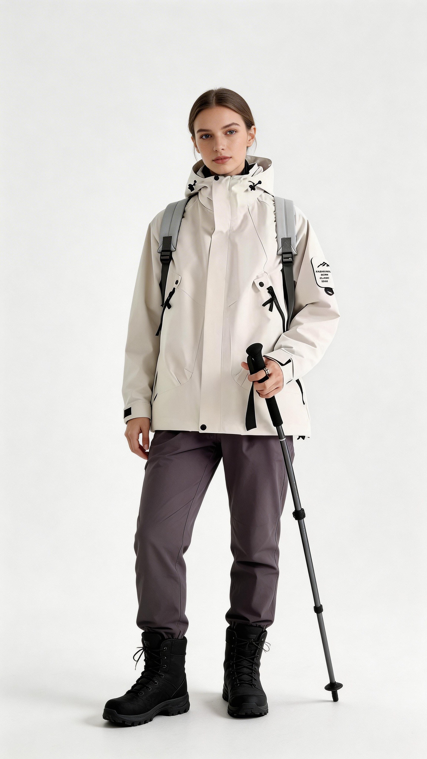Ivory Windbreaker Jacket