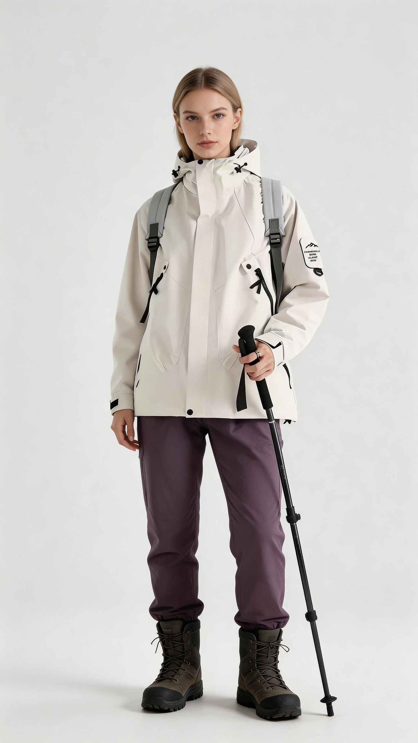 Ivory Windbreaker Jacket