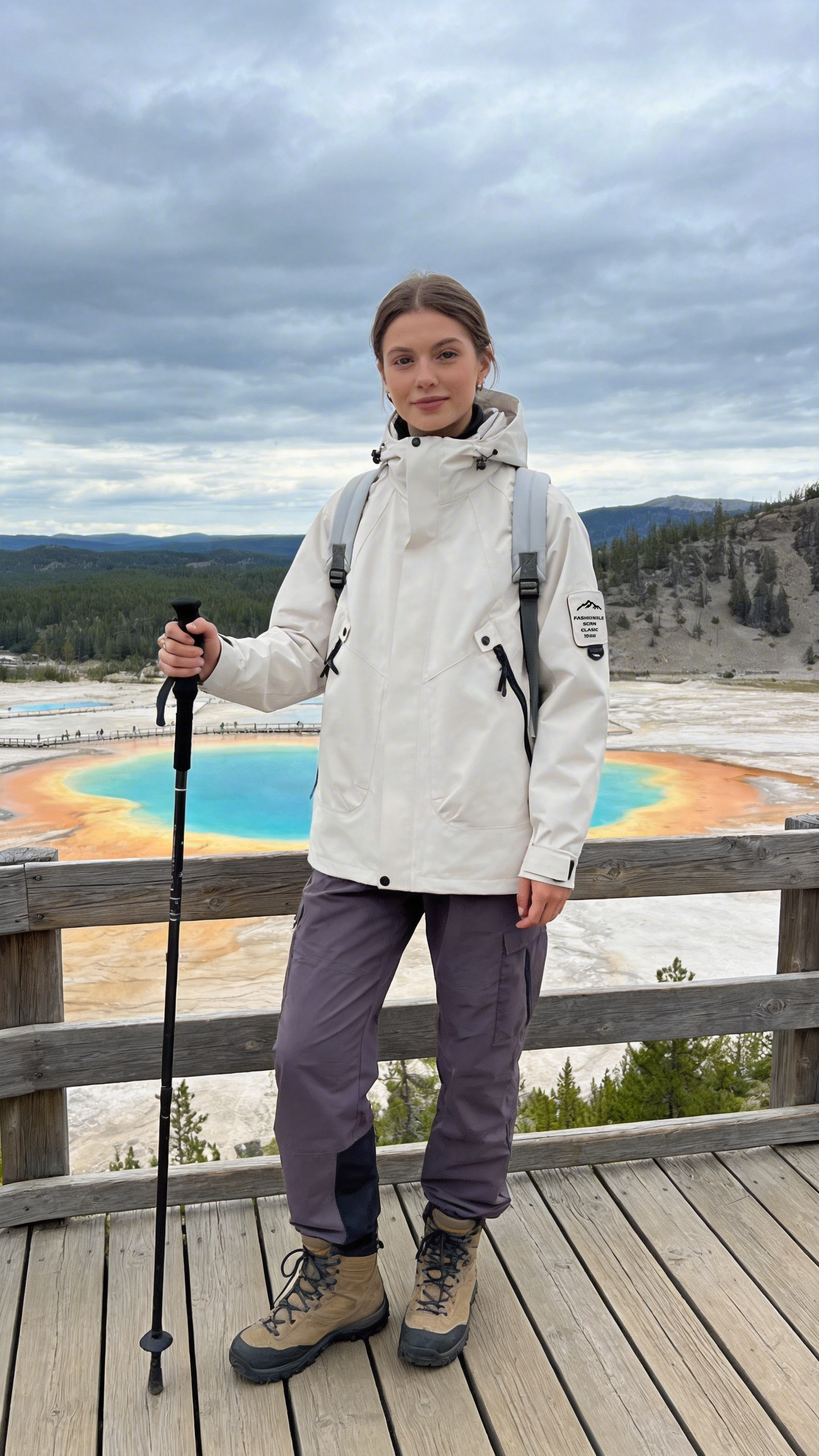 Ivory Windbreaker Jacket