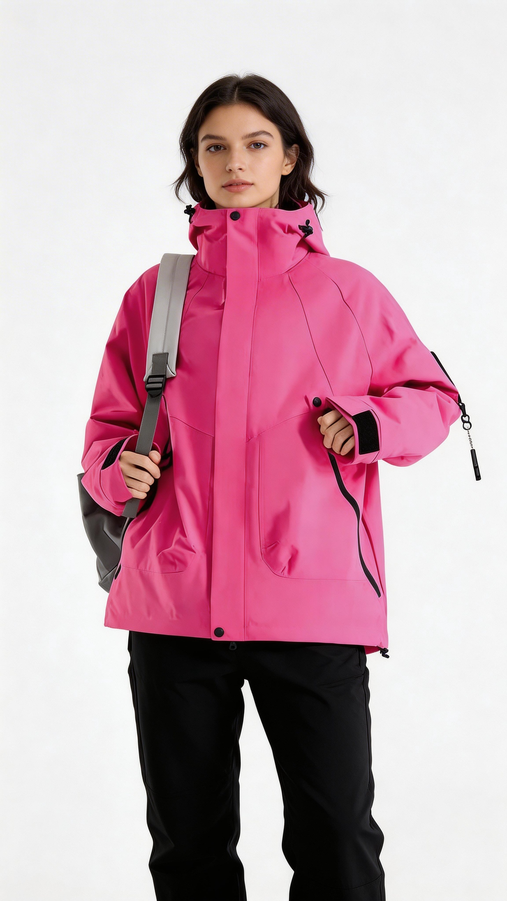 Hot Pink Windbreaker Jacket