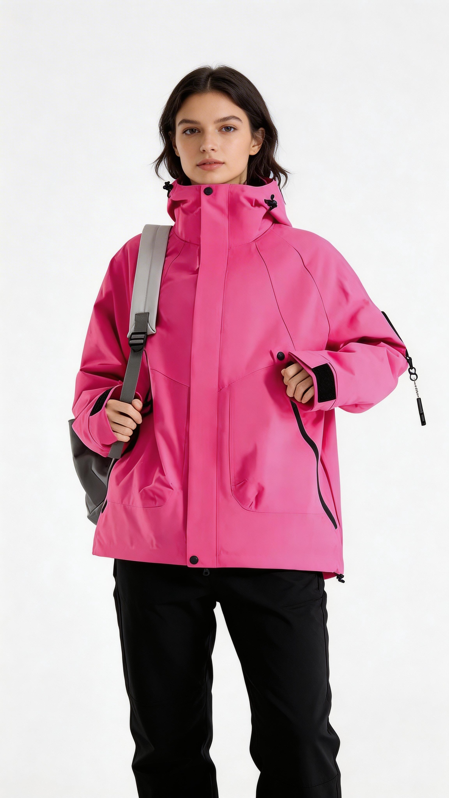 Hot Pink Windbreaker Jacket