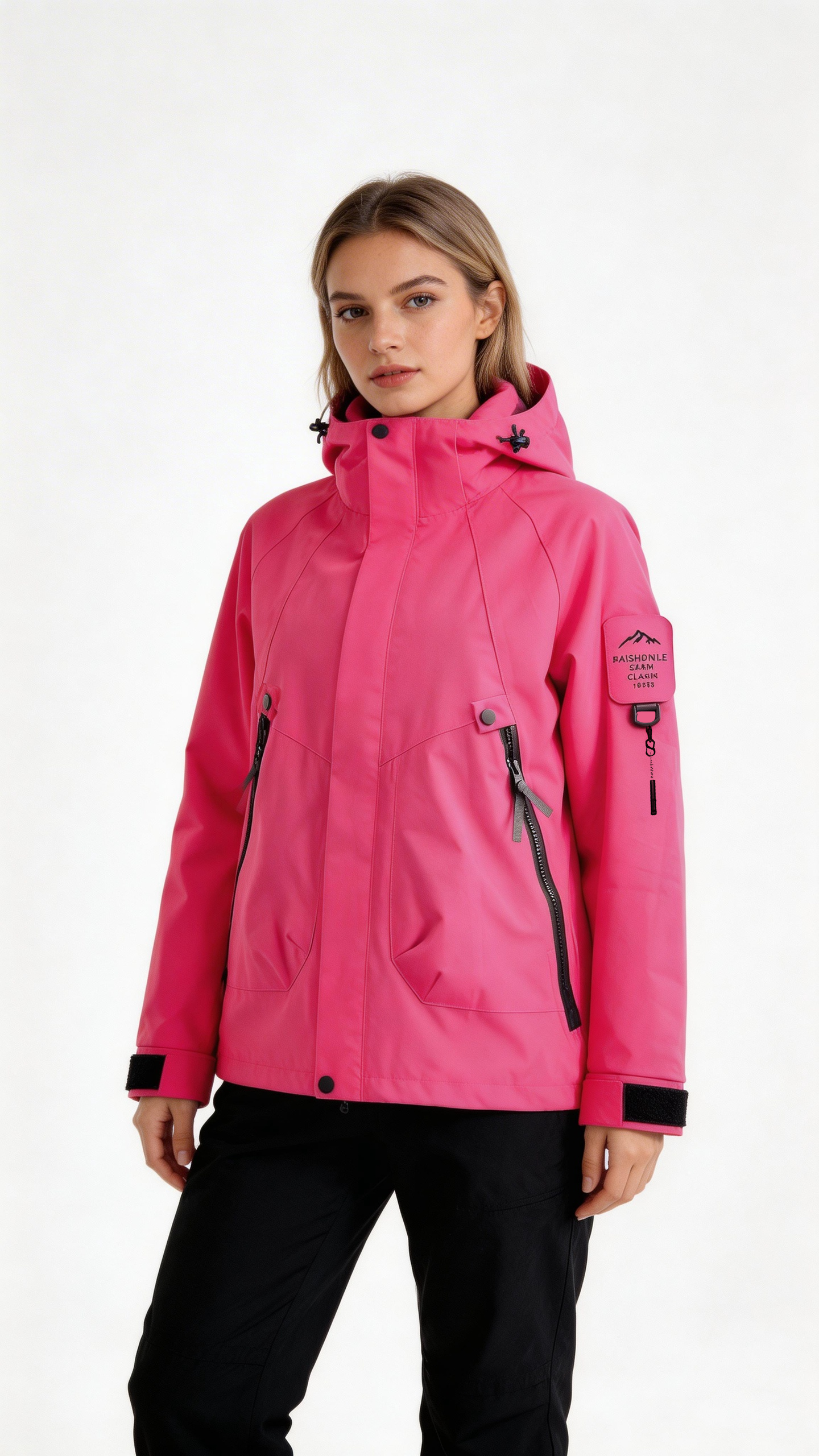 Hot Pink Windbreaker Jacket