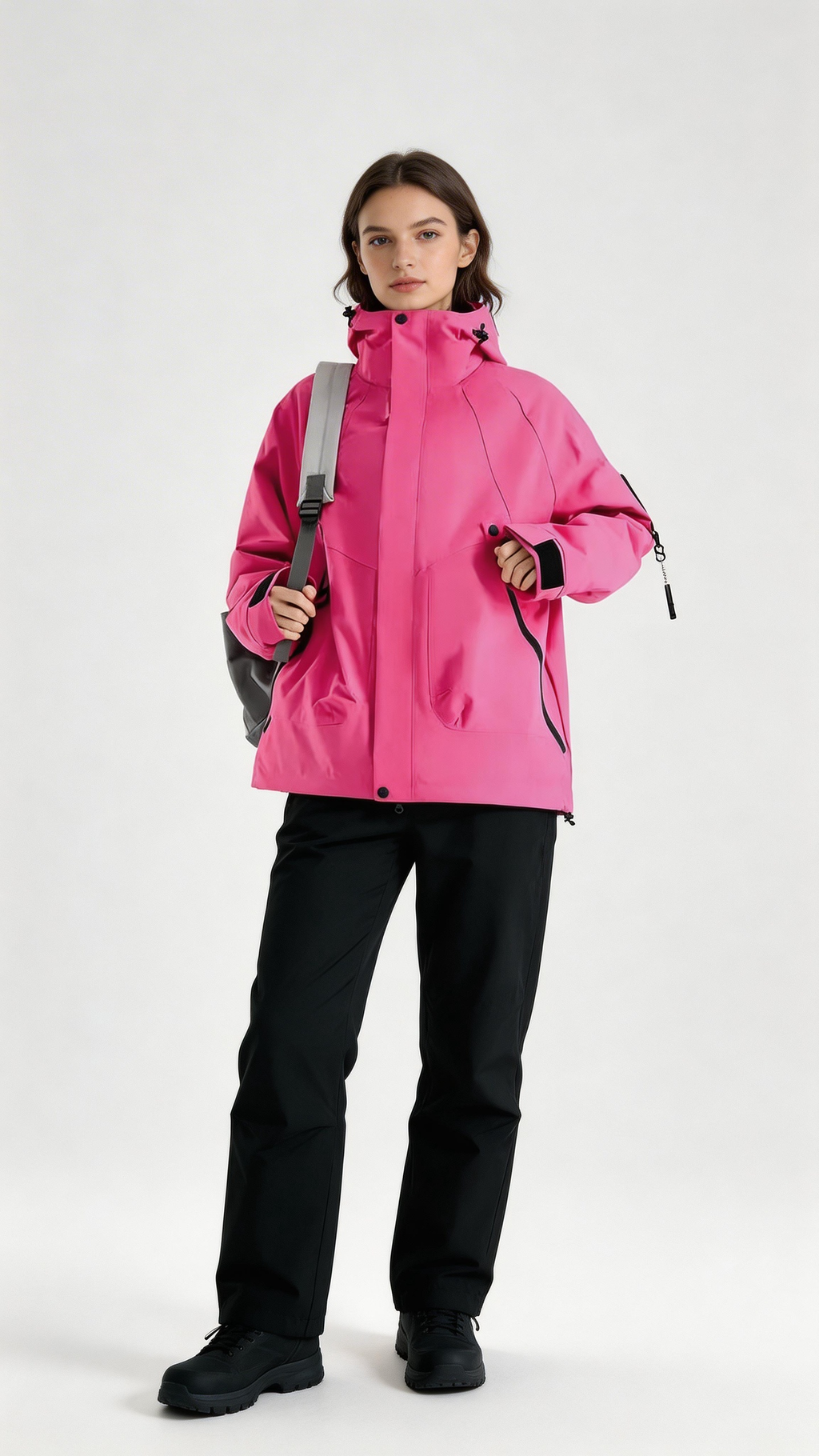 Hot Pink Windbreaker Jacket