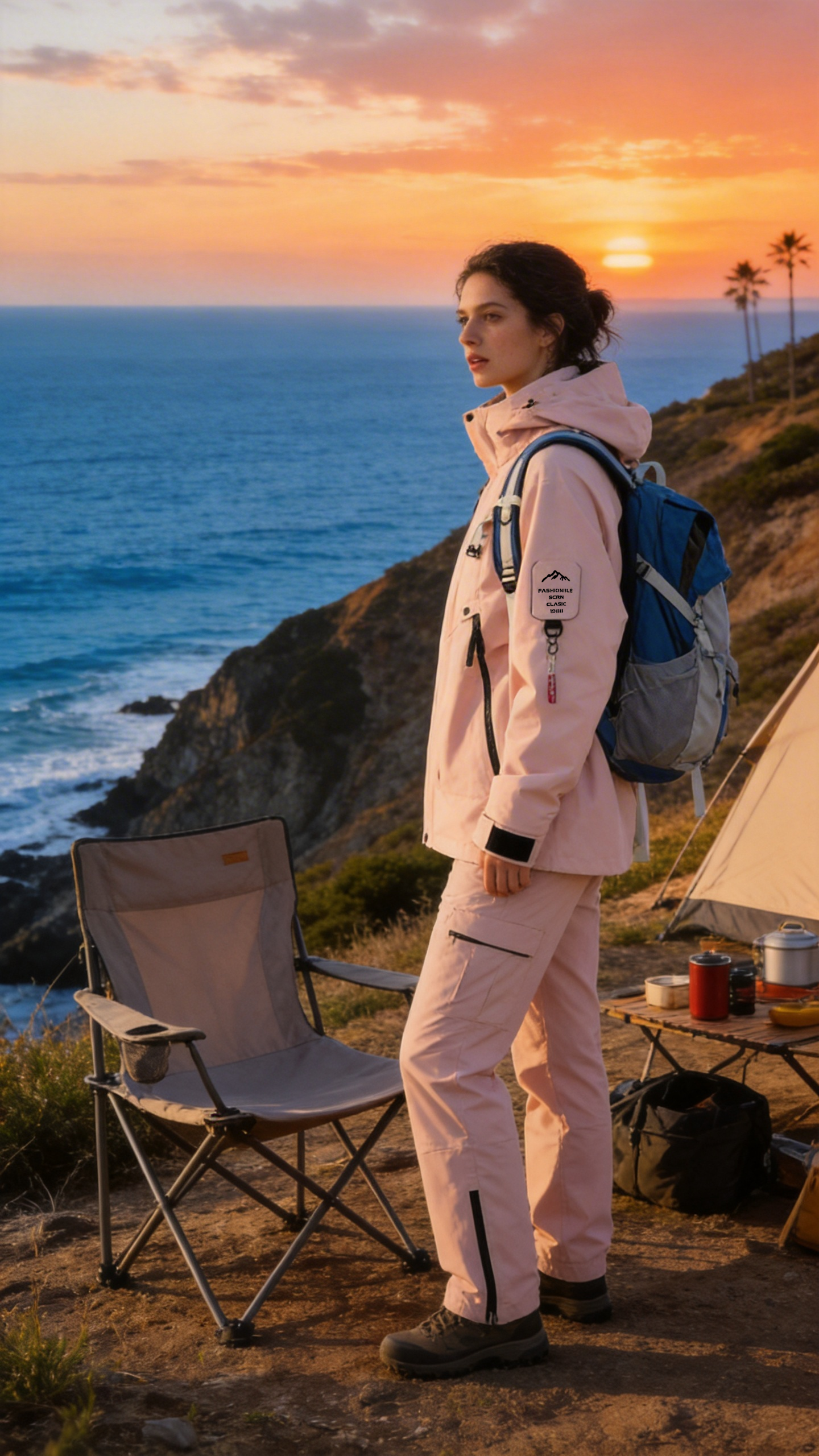 Icy Pink Windbreaker Jacket