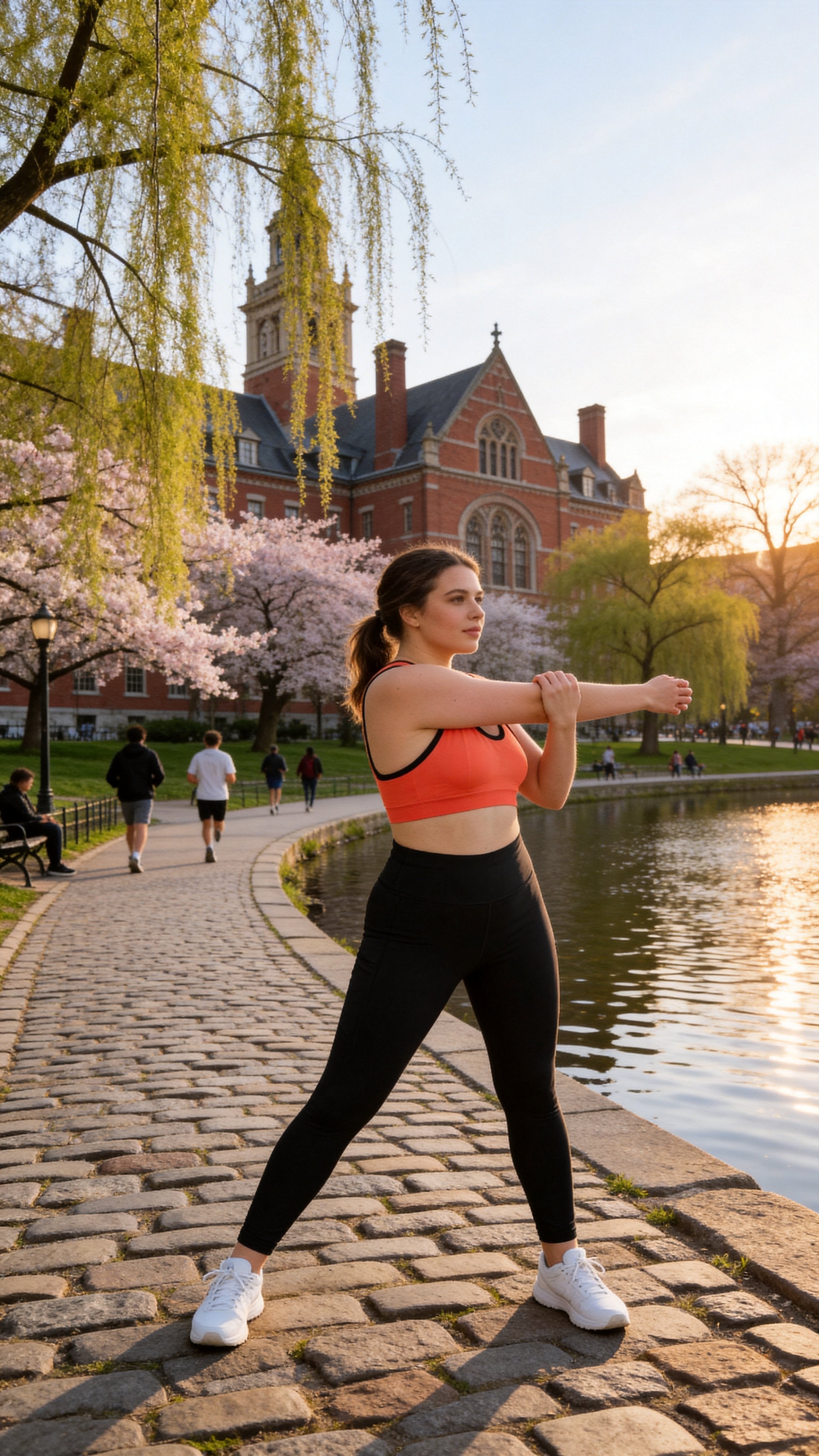 High Waist Yoga Leggings with Pockets - Black