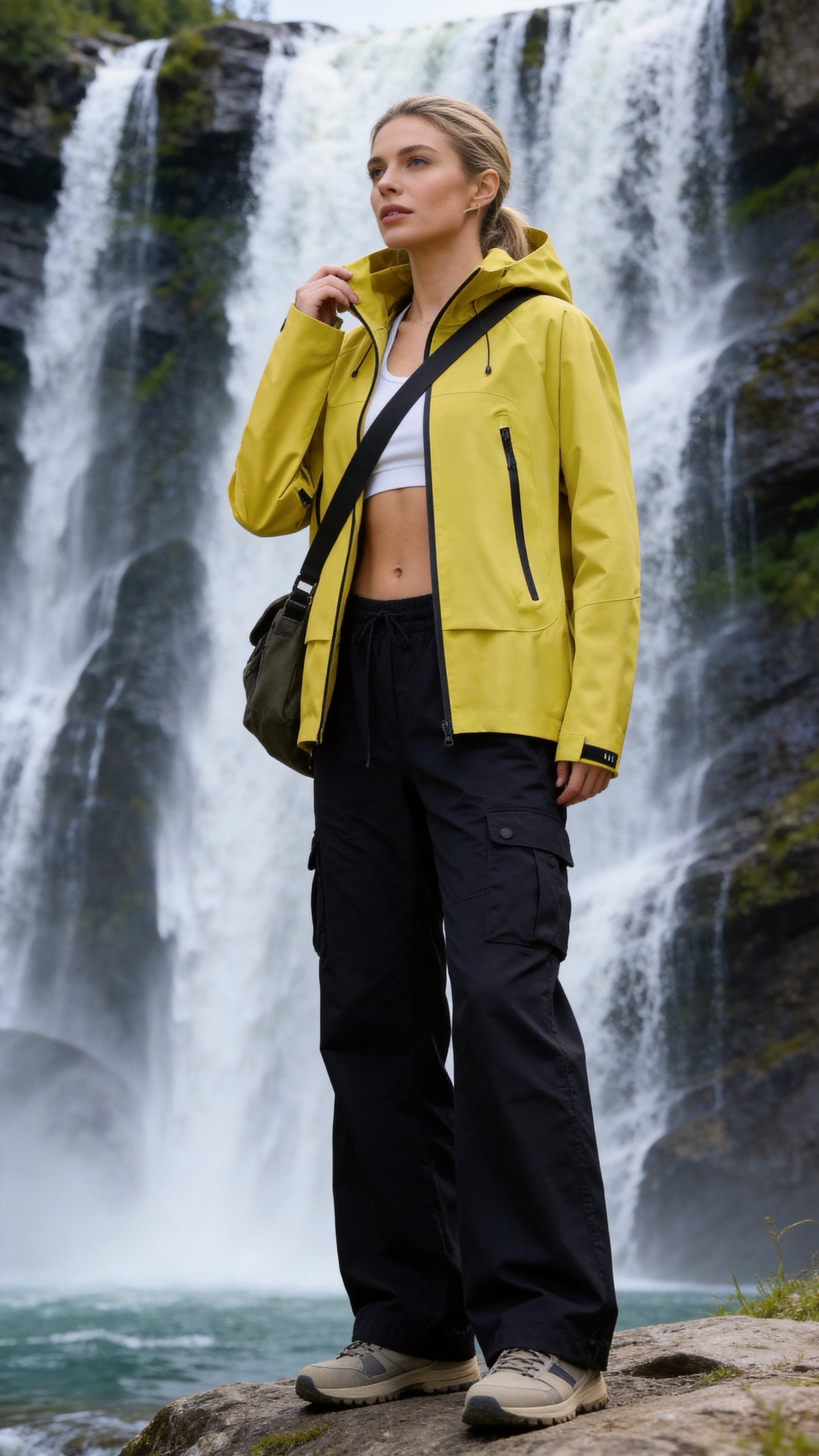 Neon Green Windbreaker Jacket