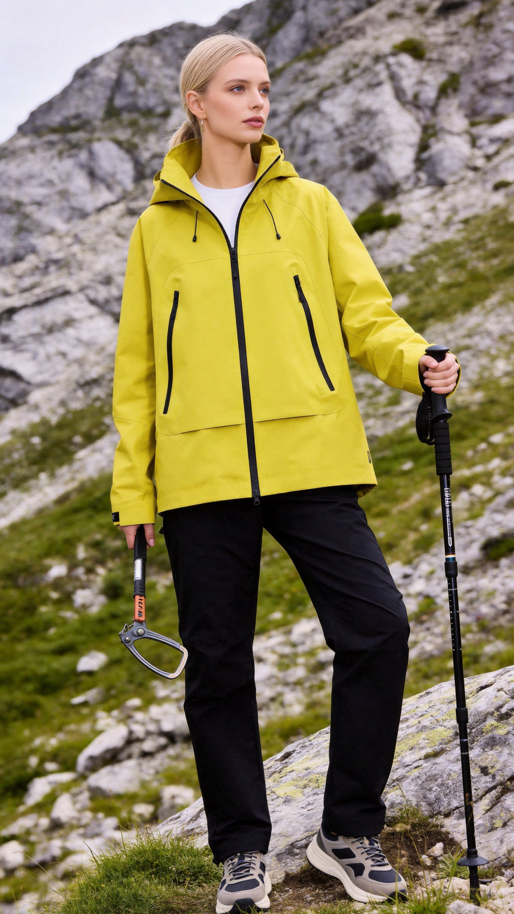 Neon Green Windbreaker Jacket