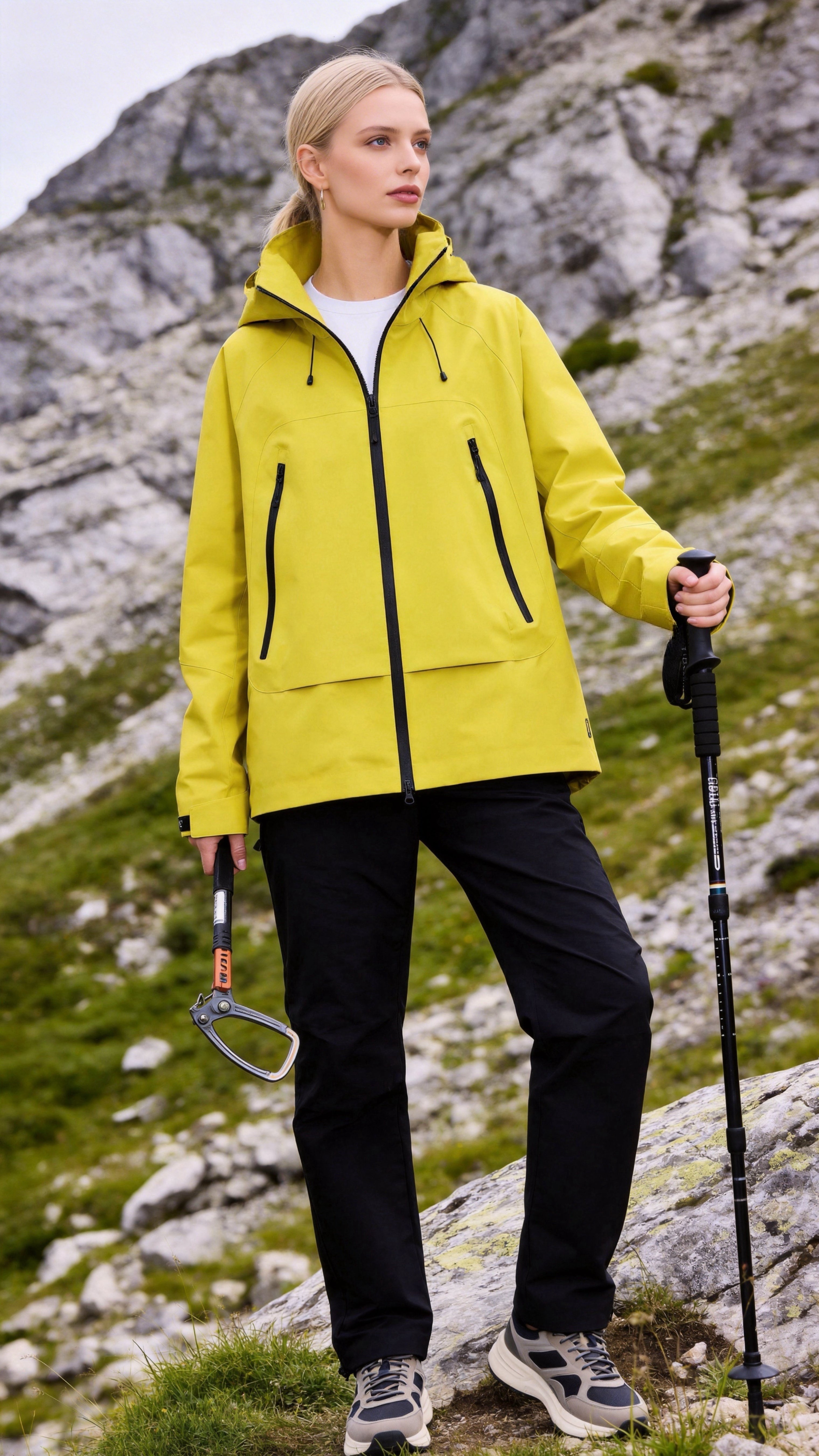 Neon Green Windbreaker Jacket