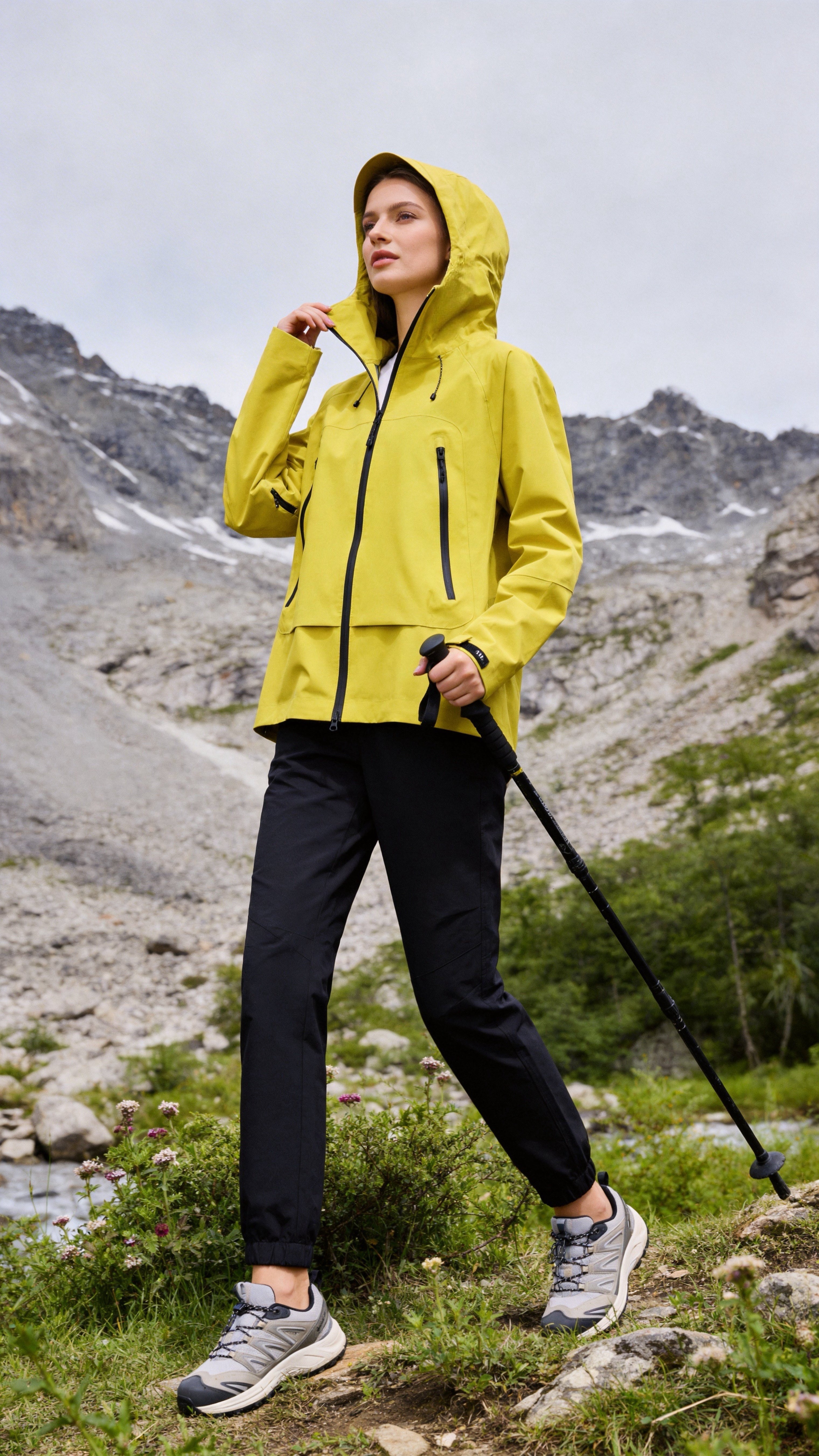 Neon Green Windbreaker Jacket