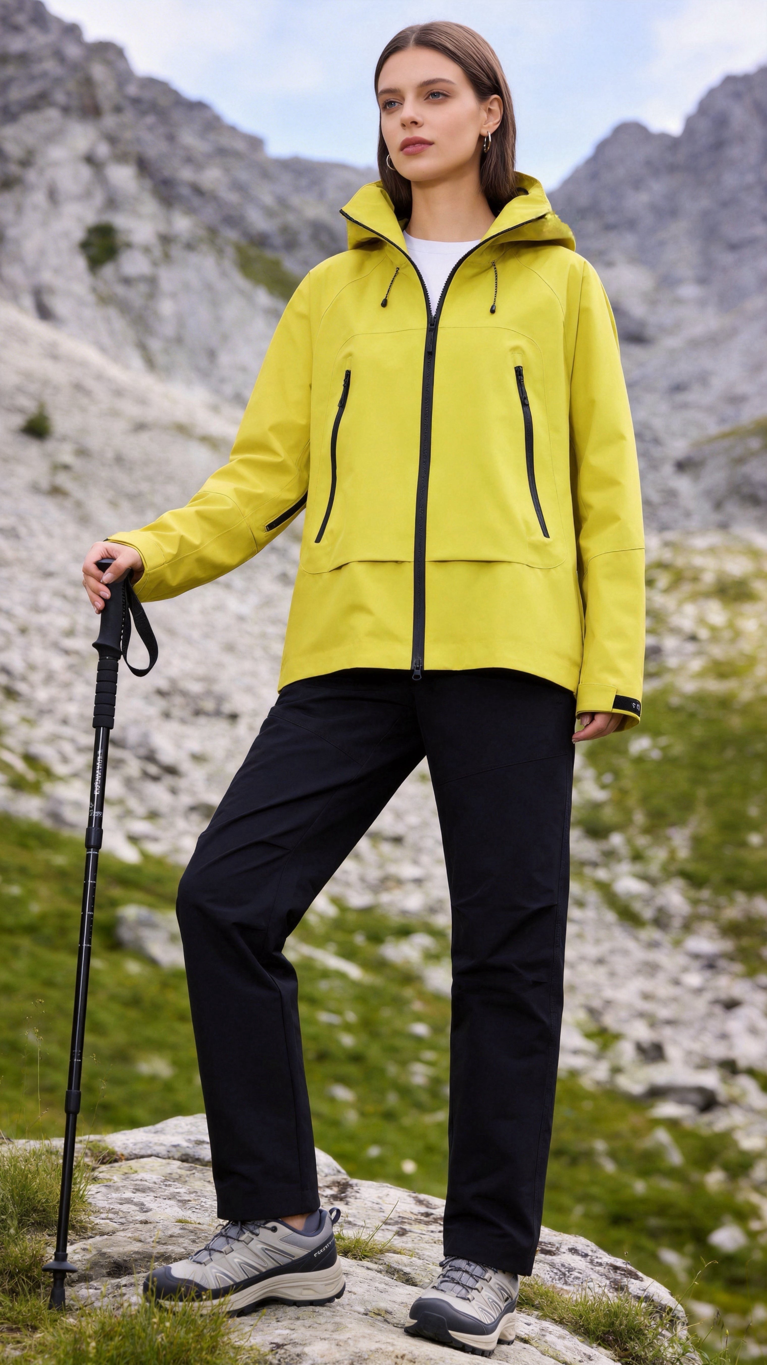 Neon Green Windbreaker Jacket