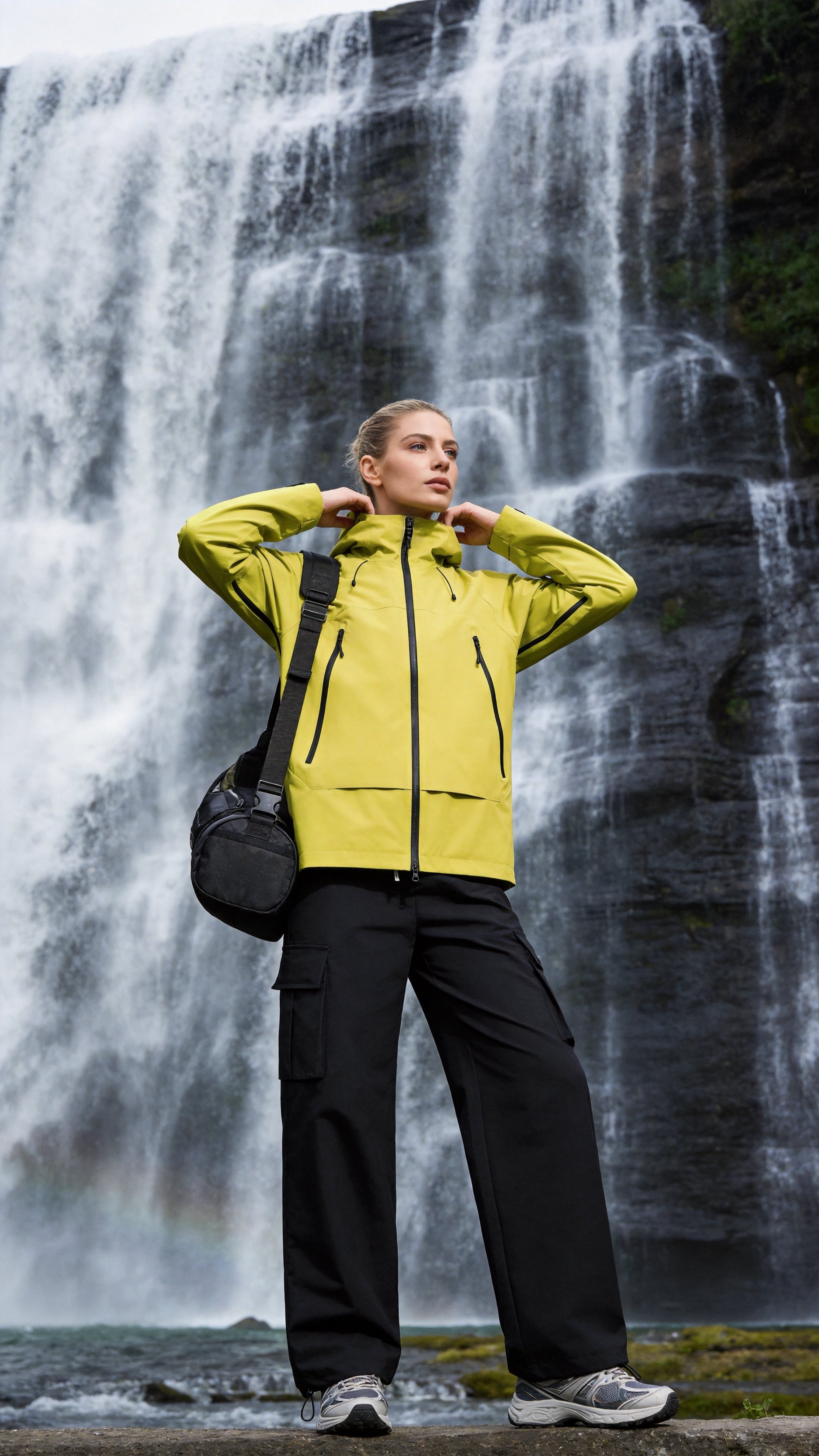 Neon Green Windbreaker Jacket