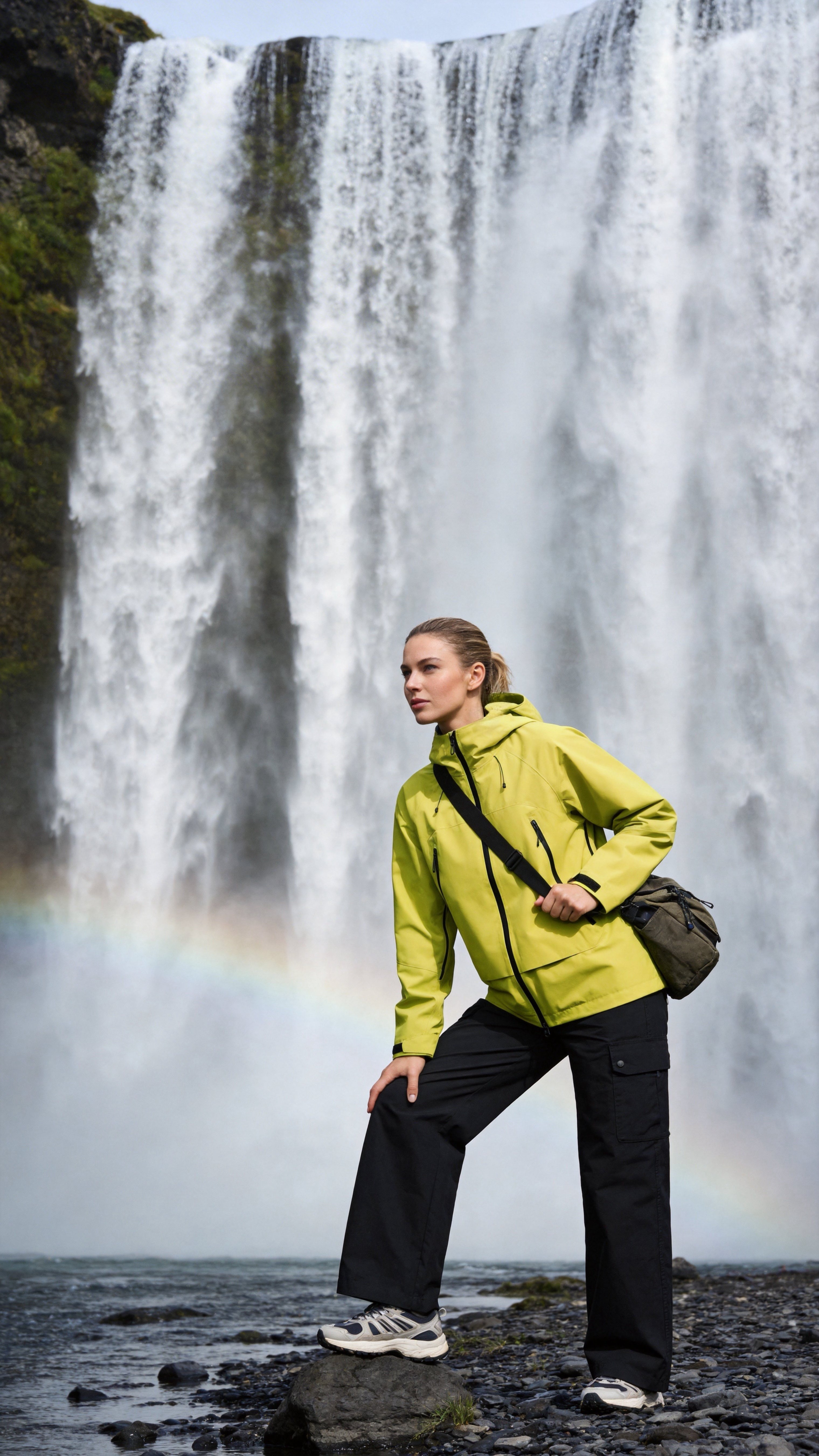 Neon Green Windbreaker Jacket