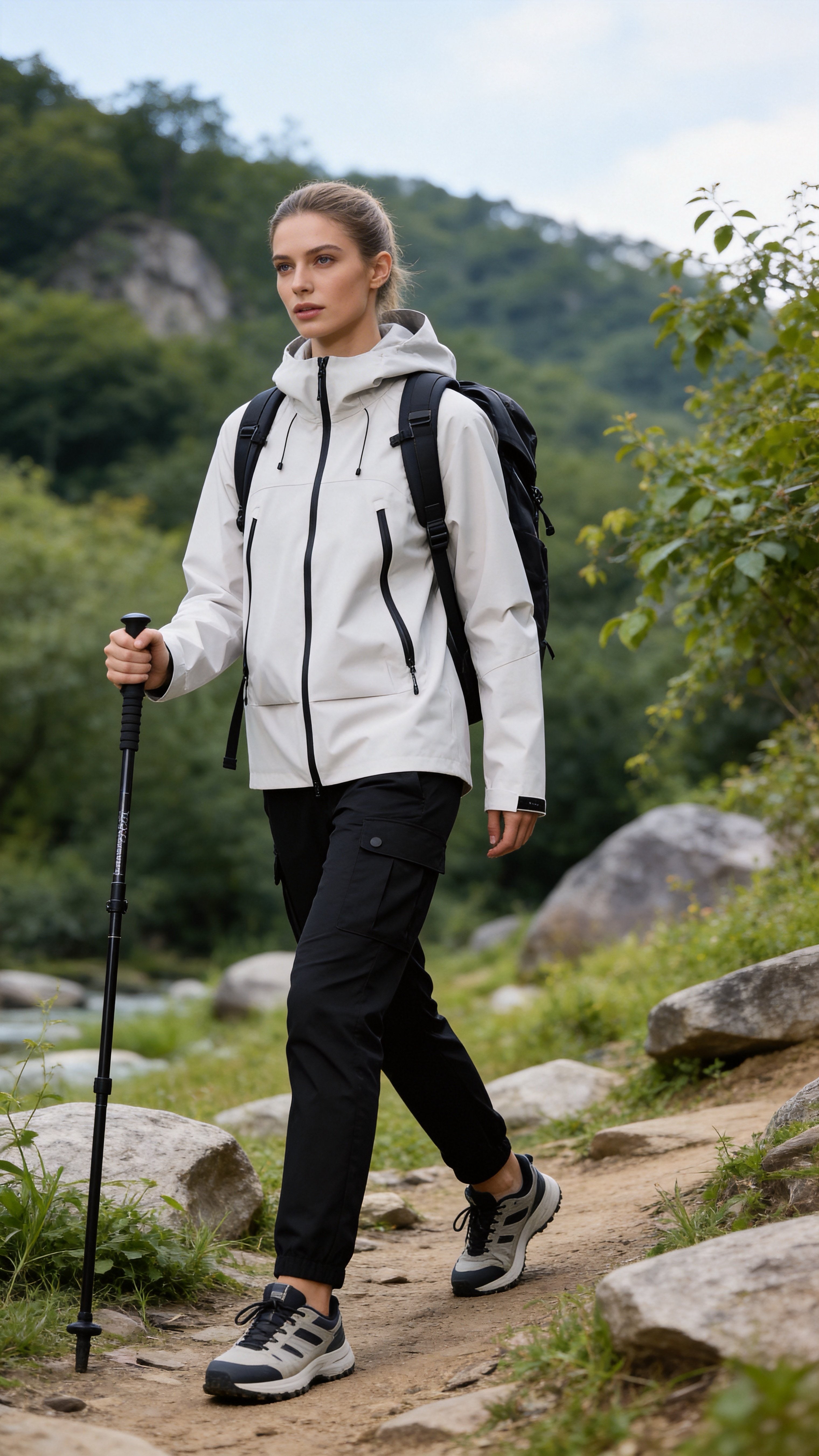 Ivory Windbreaker Jacket