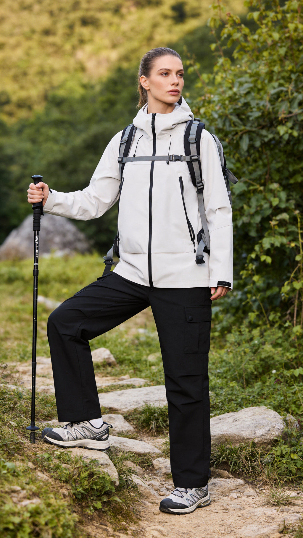 Ivory Windbreaker Jacket