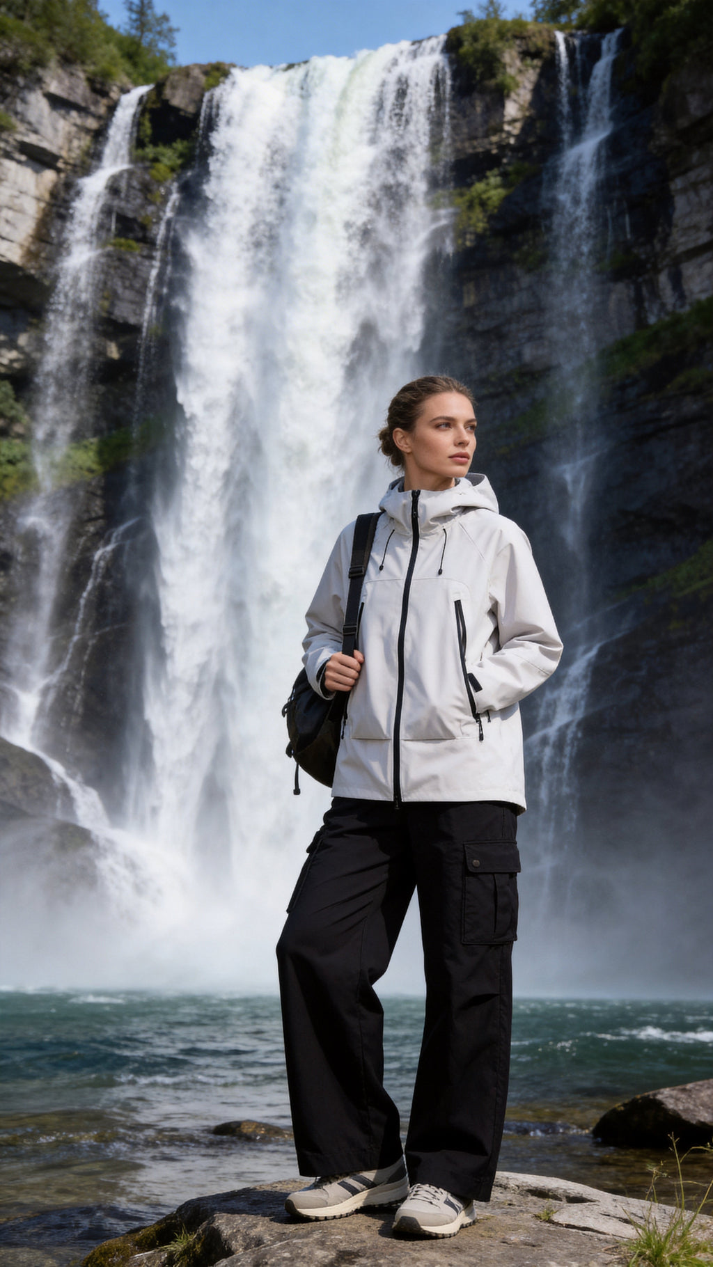 Ivory Windbreaker Jacket