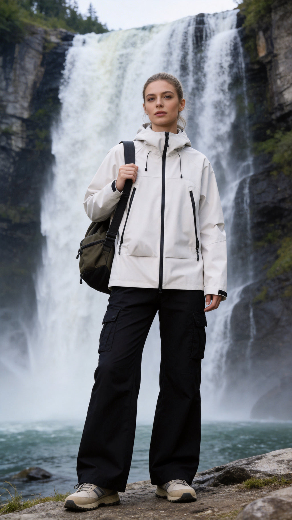 Ivory Windbreaker Jacket
